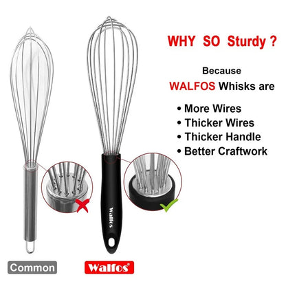 Walfos Stainless Steel Wire Whisks