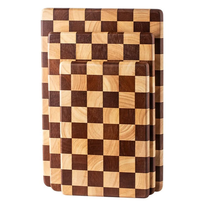 Wooden Cutting Board - Checkers