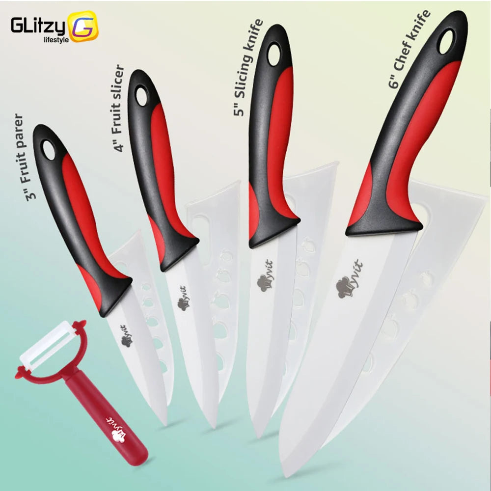 Ceramic Knife Set - 2 Tone