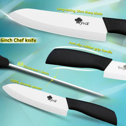 Ceramic Knives Set - Solid Colors