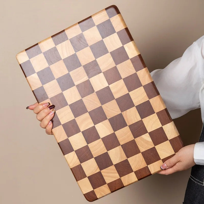 Wooden Cutting Board - Checkers