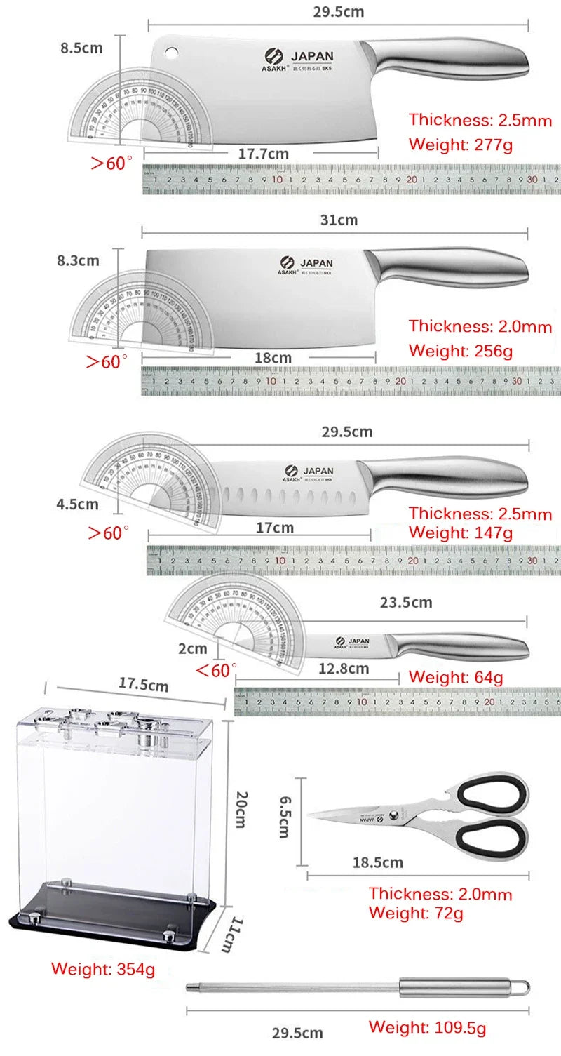 Japanese Kitchen Chef Knife Set