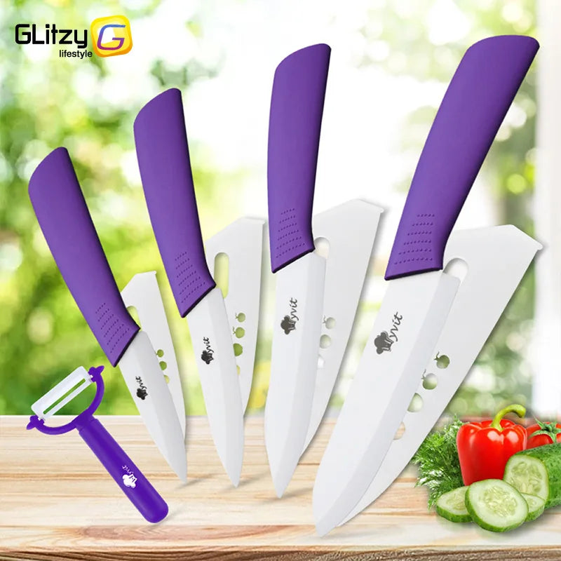 Ceramic Knives Set - Solid Colors