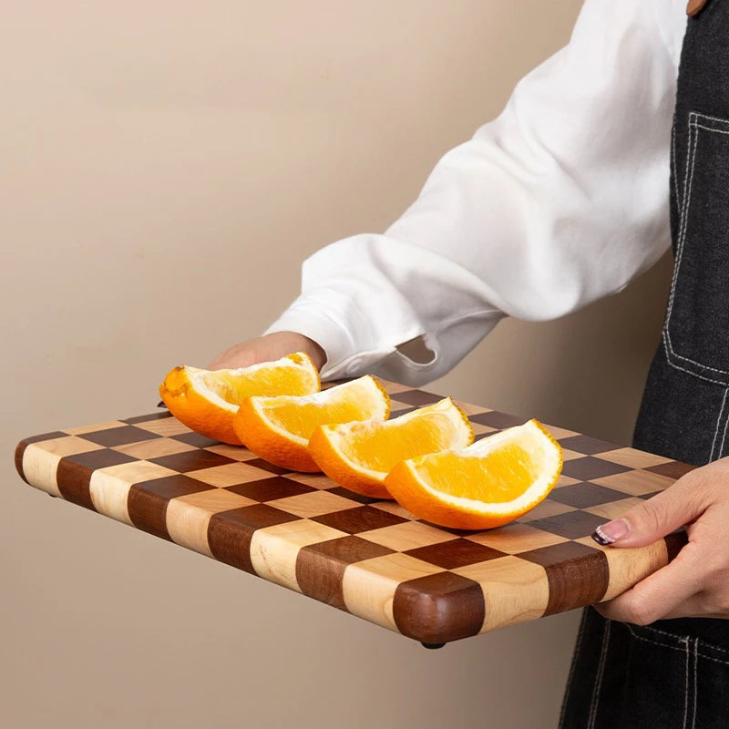 Wooden Cutting Board - Checkers